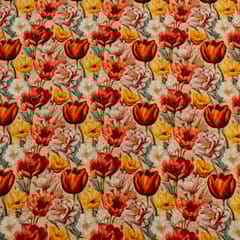 Multi Color Viscose Linen Digital Printed Fabric