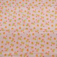 Lavender Color Muslin Digital Printed Fabric