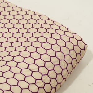 Purple Color Muslin Digital Printed Fabric