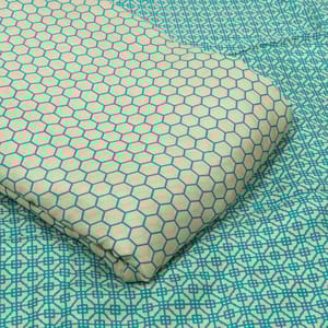 Blue Color Muslin Digital Printed Set (5 Mtr.)