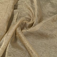 Gold Color Tissue Crush Fabric