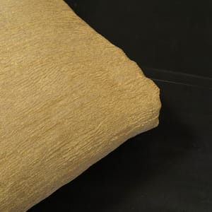 Gold Color Tissue Crush Fabric