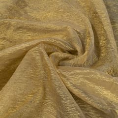 Gold Color Tissue Crush Fabric