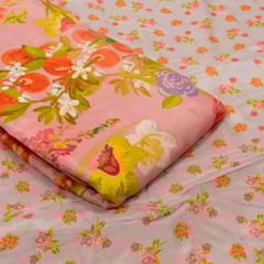 Lavender and Pink Color Muslin Digital Printed Set (5 Mtr.)