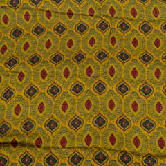 Mustard Color Modal Satin Digital Printed Set (5 Mtr.)