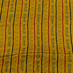 Mustard Color Modal Satin Digital Printed Set (5 Mtr.)