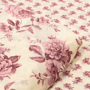 Mauve Color Bamber Crepe Digital Printed Set (5 Mtr.)