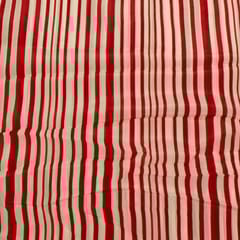 Red Color Bamber Crepe Digital Printed Set (5 Mtr.)