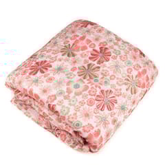 Red Color Pure Viscose Chinon Printed Fabric