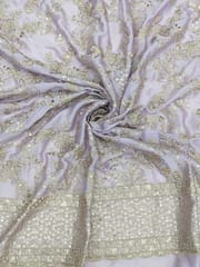 light purple  Colour Rangoli Silk fabric