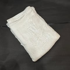 White Dyeable Viscose Glass Organza fabric