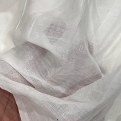 White Dyeable Cotton Voile fabric 54 inch