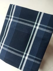 Navy Blue Plain Weave Yarn Dyed Cotton Fabric