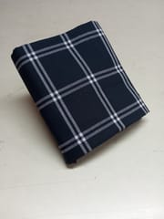 Black Checks Twill Weave Yarn Dyed Cotton Fabric