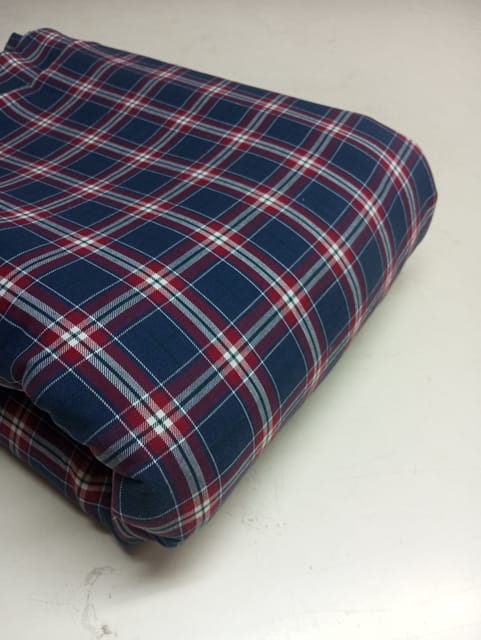 Multicolor Checks Twill Weave Yarn Dyed Cotton Fabric