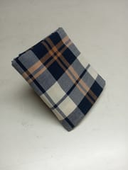 Greige Checks Plain Weave Yarn Dyed Cotton Fabric