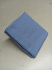Blue Micro Gingham Checks Twill Weave Yarn Dyed Cotton Fabric