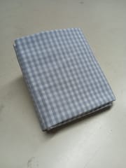 Blue Gingham Checks Plain Weave Yarn Dyed Cotton Fabric