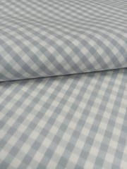 Blue Gingham Checks Plain Weave Yarn Dyed Cotton Fabric