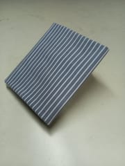Grey Stripes Plain Weave Yarn Dyed Cotton Fabric