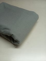 Olive Stripes Plain Weave Yarn Dyed Cotton Fabric