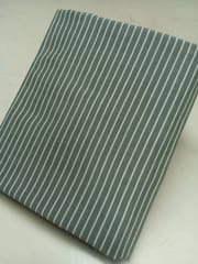 Olive Stripes Plain Weave Yarn Dyed Cotton Fabric