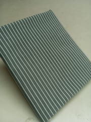 Olive Stripes Plain Weave Yarn Dyed Cotton Fabric