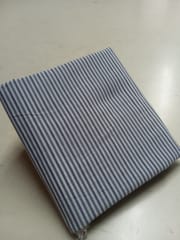 Multi Grey Stripes Plain Weave Yarn Dyed Cotton Fabric