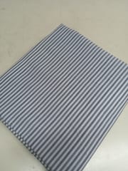 Multi Grey Stripes Plain Weave Yarn Dyed Cotton Fabric