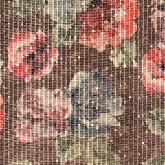 Brown Colour High Quality Velvet Printed Fabric