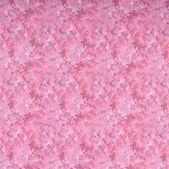 Pink Colour High Quality Velvet with Marble Finish Printed Fabric