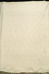 Dyeable Cotton Chikan Embroidered Fabric