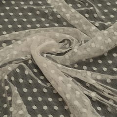 Soft Net self polka dots fabric