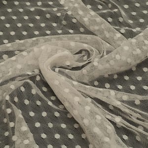 Soft Net self polka dots fabric
