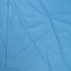 Blue Color Satin Lycra Fabric