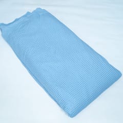 Blue Color Satin Lycra Fabric