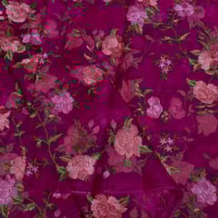 Rani Color Pure Organza Embroidered Fabric