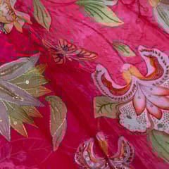 Rani Color Georgette Organza Embroidered Fabric