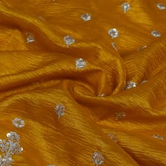 Mustard Jimmy Choo Crush Embroidered Fabric