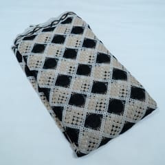 Black Color Imported Crochet Fabric