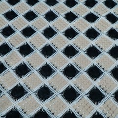 Black Color Imported Crochet Fabric