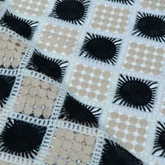 Black Color Imported Crochet Fabric