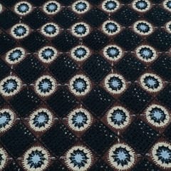 Black Color Imported Crochet Fabric