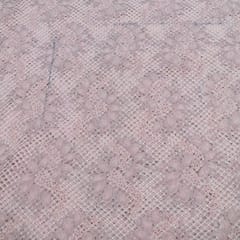 Pink Color Imported Crochet Fabric