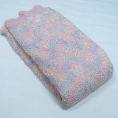 Peach Color Imported Crochet Fabric