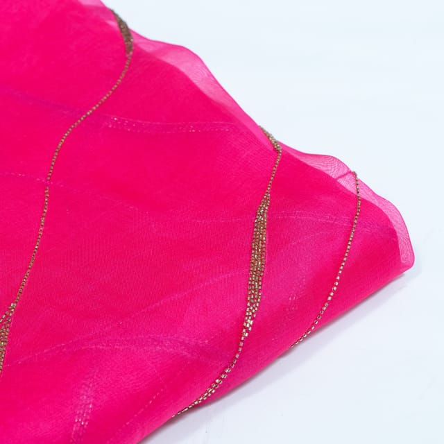 Rani Color Pure Organza Embroidered Fabric