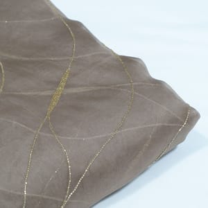 Mouse Color Pure Organza Embroidered Fabric