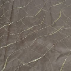 Mouse Color Pure Organza Embroidered Fabric