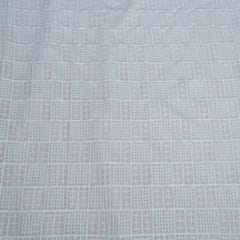 Light Peach Color Chinon Chiffon Embroidered Fabric