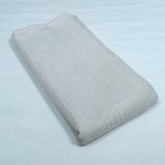 Ivory Color Chinon Chiffon Embroidered Fabric